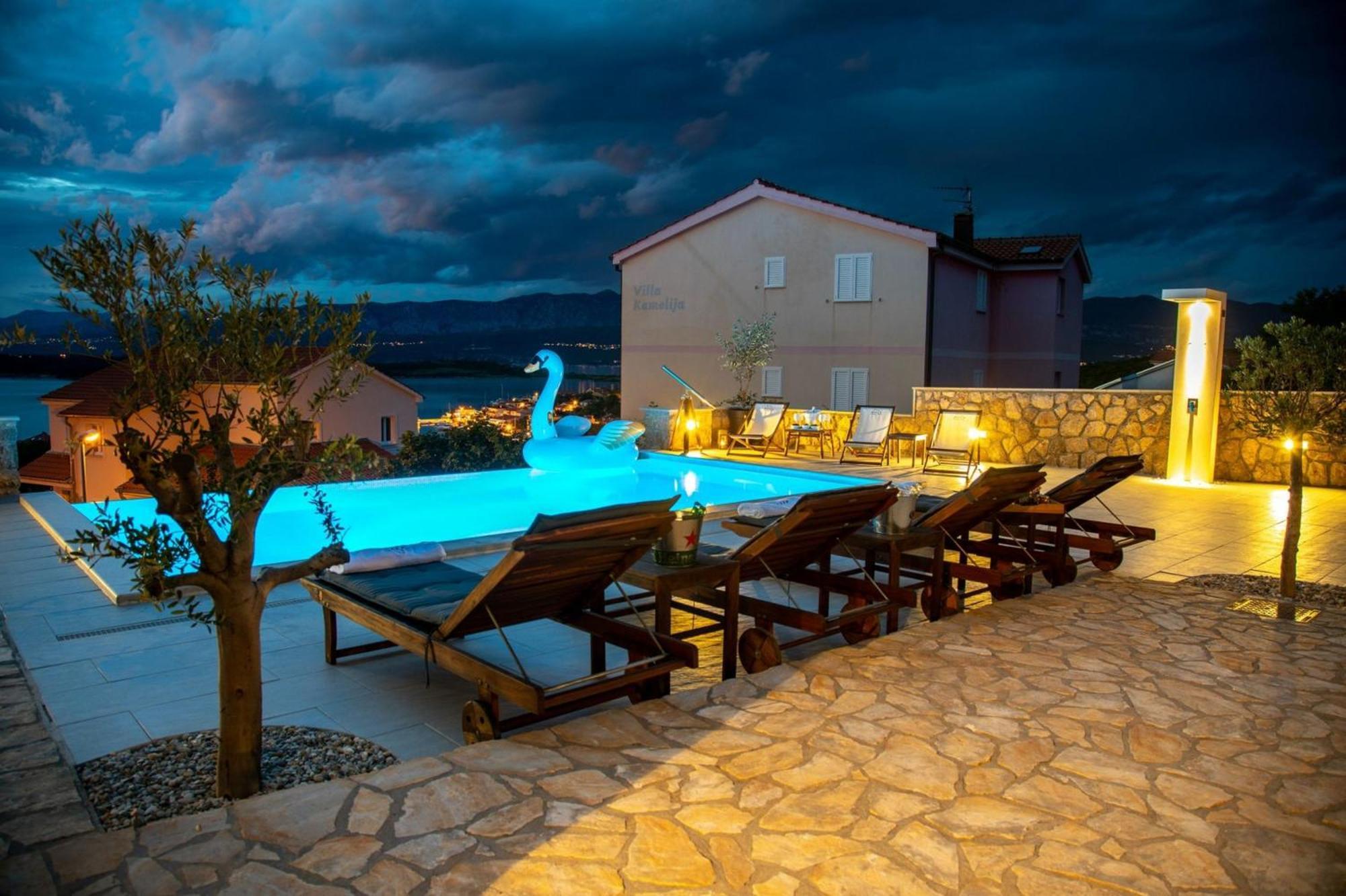 Luxury Villa Allen With Pool Klimno Quarto foto